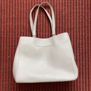 Dagne Dover Tote in Bone, lightly used, perfect condition, fits 15 in laptop